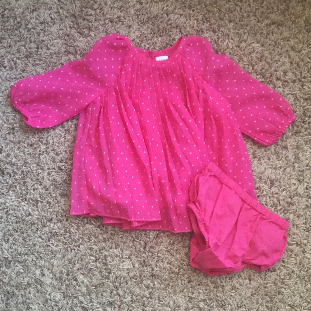 Baby Gap pleated dress and bloomers set